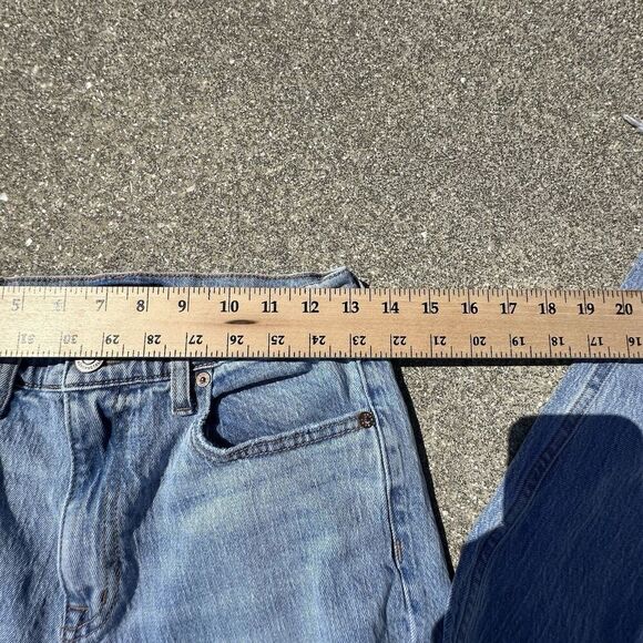 Aeropostale Mom Jeans Womens 8 (26x26.5) Light Blue Mid Rise Denim Festival - Picture 2 of 9